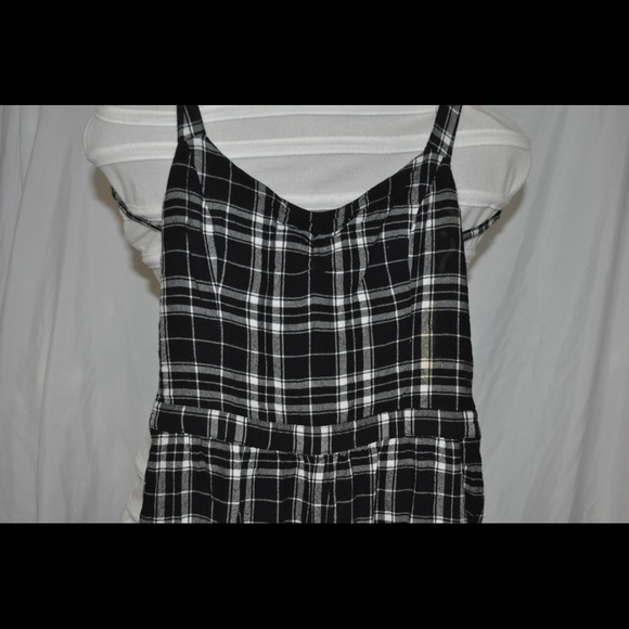 black and white plaid jumpsuit - Picture 2 of 2